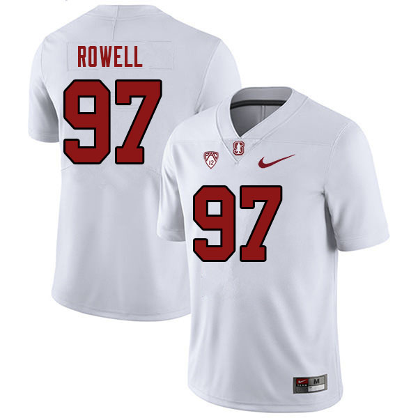 Men #97 Zach Rowell Stanford Cardinal College 2023 Football Stitched Jerseys Sale-White - Click Image to Close